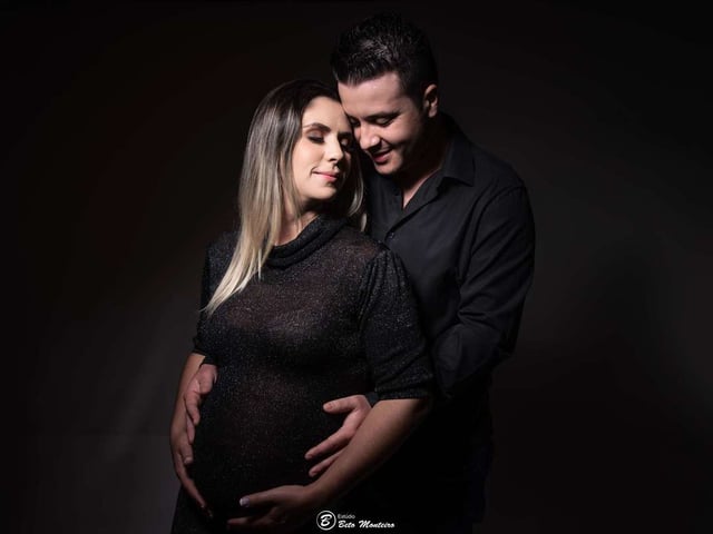 Book Gestante de Viviane e Patrick - Book Gestante em Estúdio