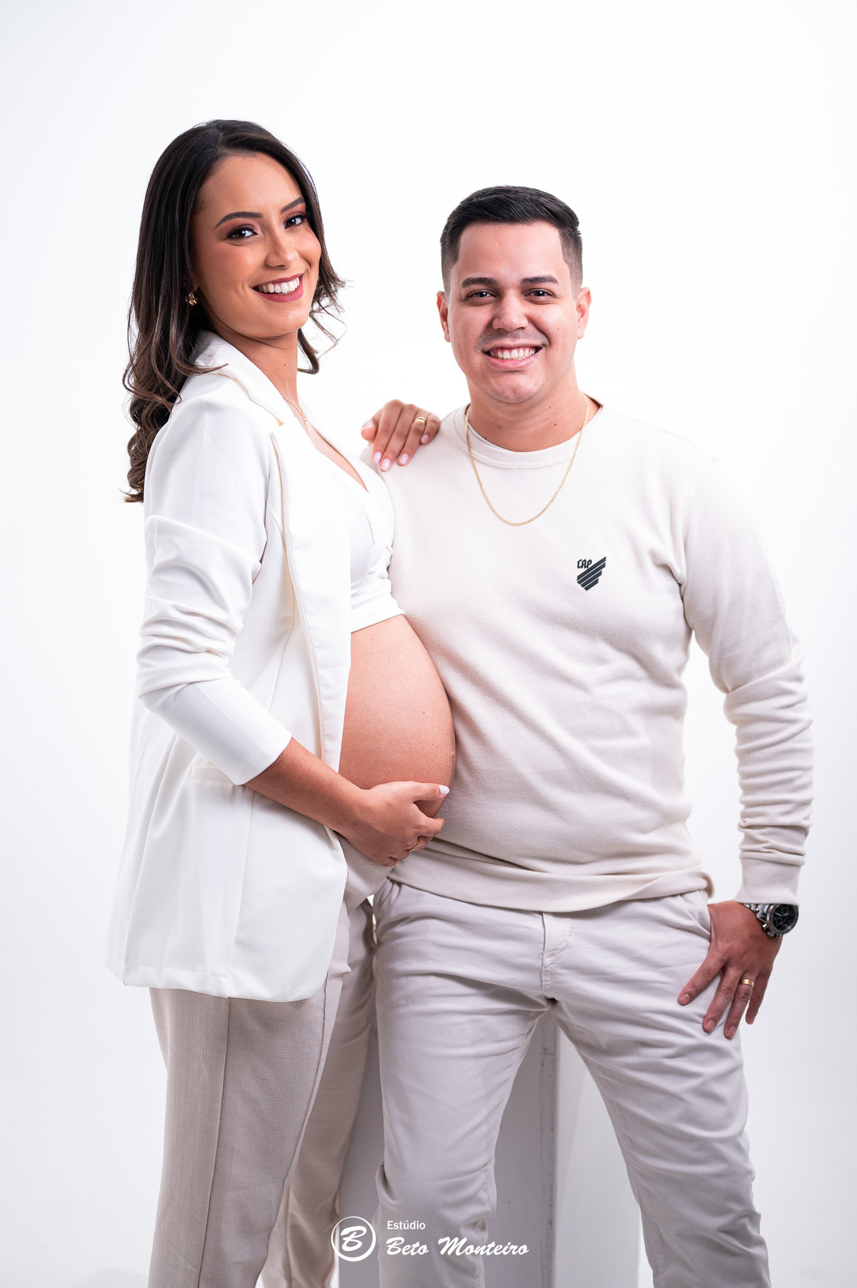 Book Gestante e Família em Curitiba - Book de gestante em estúdio - ensaio de gestante - book em estúdio - sessão fotográfica - Grávida - Gestação - Sessão de gestante - Estúdio Beto Monteiro - Jady - Daniel - Samuel